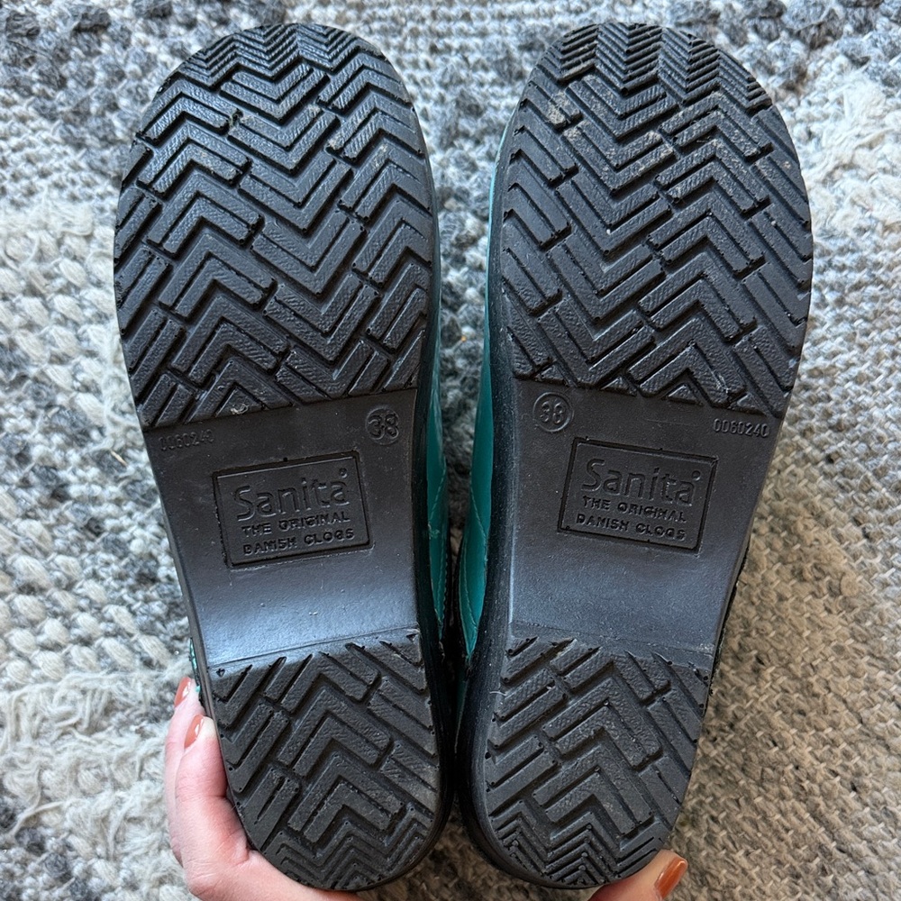 Turquoise sanita clogs - Picture 2 of 3